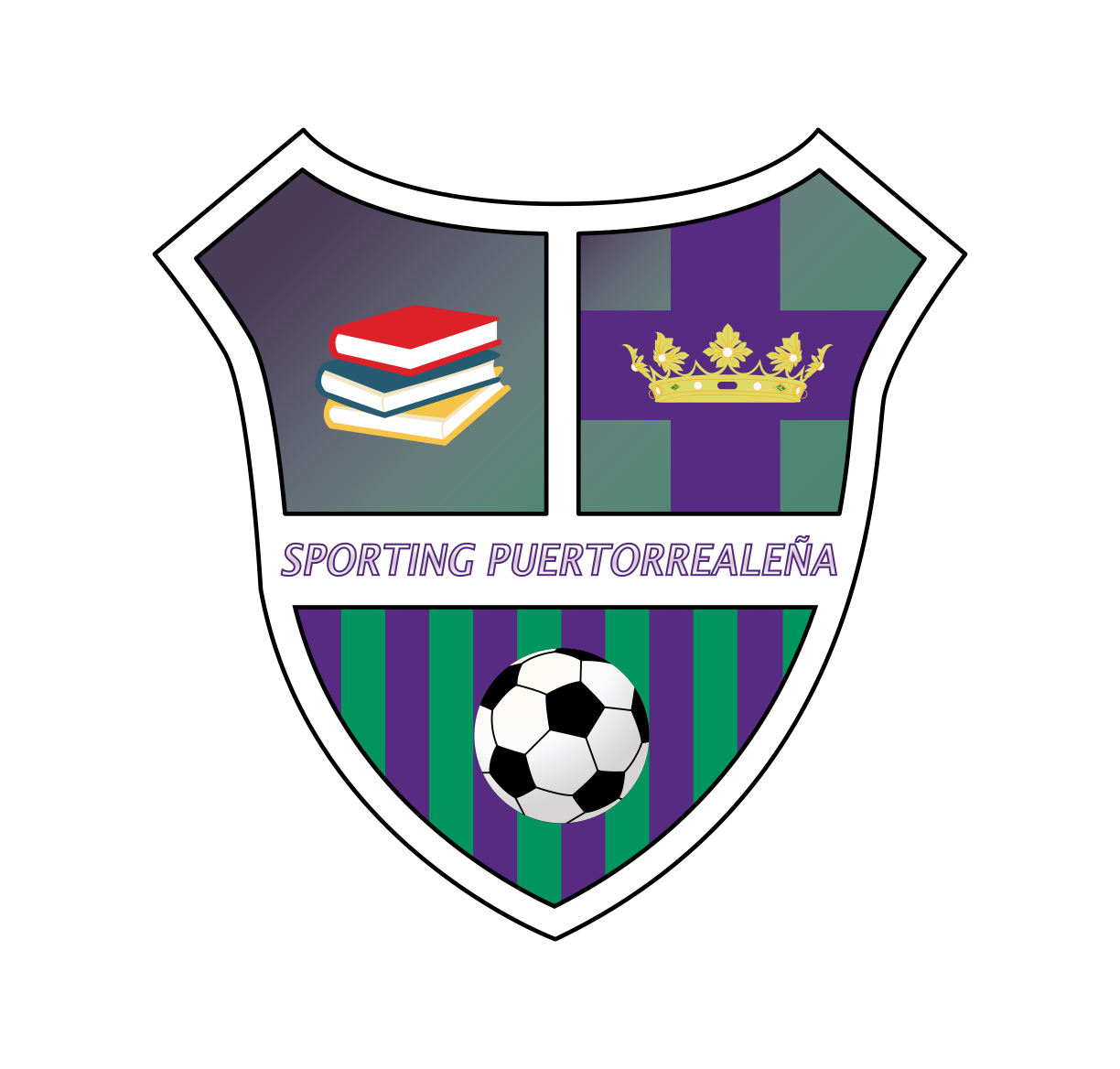 Escudo oficial del C.D. Sporting Puertorrealeña